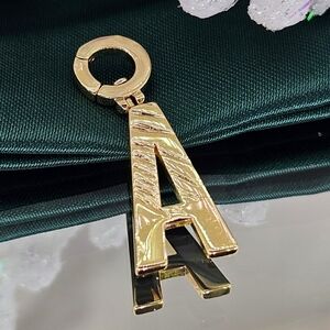 Gorjana Charm Gold "A" Parker 18k Gold Plated Classic Letter Initial Minimalist